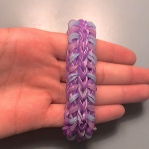 Purple rainbow loom bracelet!!